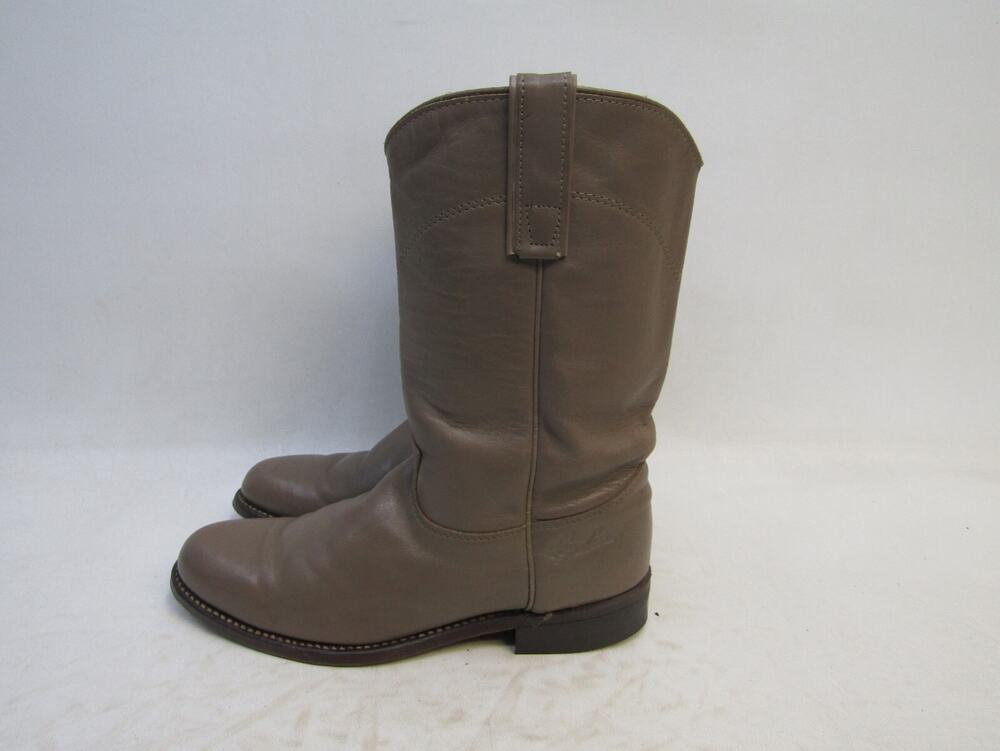 Roy Cooper Womens Size 6.5 M Brown Leather Roper Cowboy Western Boots